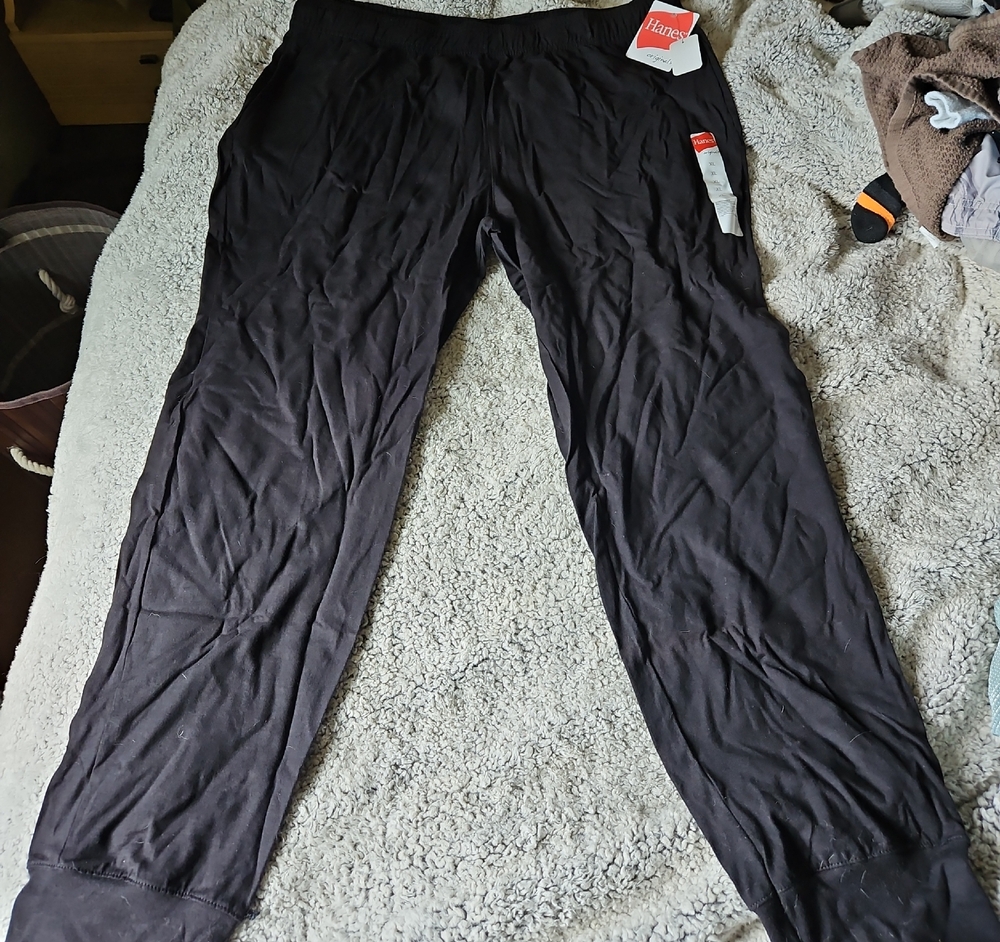 Hanes Men's Classic Black Joggers